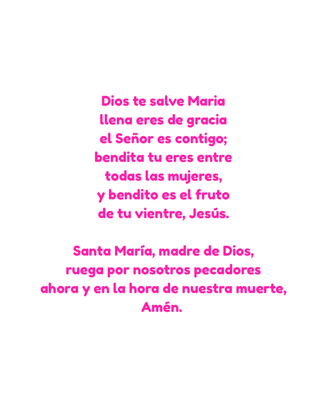 PULSERA AVE MARIA